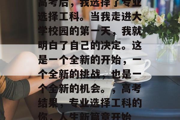 高考后，我选择了专业选择工科。当我走进大学校园的第一天，我就明白了自己的决定。这是一个全新的开始，一个全新的挑战，也是一个全新的机会。，高考结果，专业选择工科的你，人生新篇章开始
