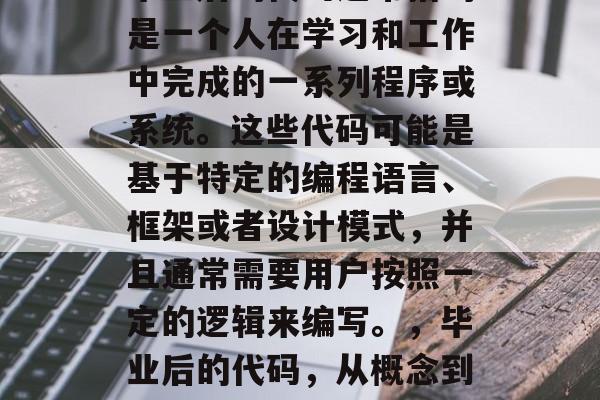 毕业后的代码通常指的是一个人在学习和工作中完成的一系列程序或系统。这些代码可能是基于特定的编程语言、框架或者设计模式，并且通常需要用户按照一定的逻辑来编写。，毕业后的代码，从概念到实践