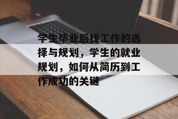 学生毕业后找工作的选择与规划,学生的就业规划,如何从简历到工作成功的关键 学生毕业后找工作的选择与规划,学生的就业规划,如何从简历到工作成功的关键