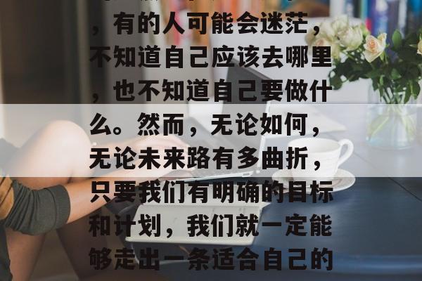 毕业季，人生又一个新的起点。在这一过程中，有的人可能会迷茫，不知道自己应该去哪里，也不知道自己要做什么。然而，无论如何，无论未来路有多曲折，只要我们有明确的目标和计划，我们就一定能够走出一条适合自己的道路。，迷茫的学子如何定位自己的方向？