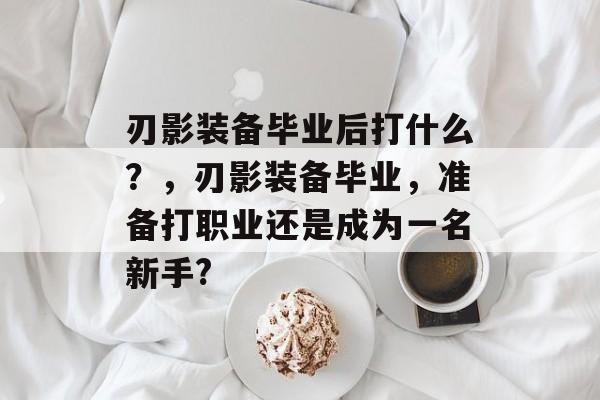 刃影装备毕业后打什么？，刃影装备毕业，准备打职业还是成为一名新手?