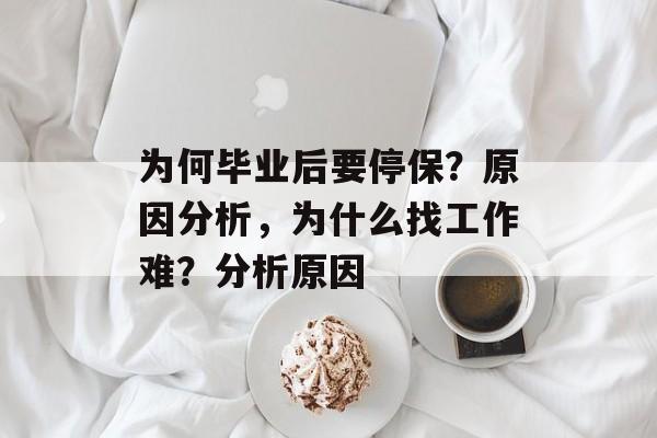 为何毕业后要停保？原因分析，为什么找工作难？分析原因
