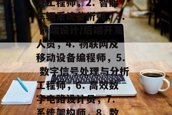汽车电子专业毕业后干什么?,汽车电子专业毕业适合从事以下工作,,1. 车辆系统开发工程师,2. 智能车辆系统分析师,3. 前端设计/后端开发人员,4. 物联网及移动设备编程师,5. 数字信号处理与分析工程师,6. 高效数字电路设计员,7. 系统架构师,8. 数据可视化师,9. 计算机视觉算法研究者,10. 高级软件开发工程师 汽车电子专业毕业后干什么?,汽车电子专业毕业适合从事以下工作,,1. 车辆系统开发工程师,2. 智能车辆系统分析师,3. 前端设计/后端开发人员,4. 物联网及移动设备编程师,5. 数字信号处理与分析工程师,6. 高效数字电路设计员,7. 系统架构师,8. 数据可视化师,9. 计算机视觉算法研究者,10. 高级软件开发工程师