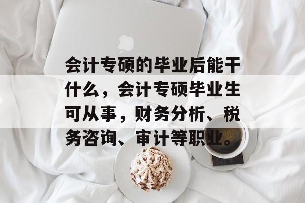 会计专硕的毕业后能干什么，会计专硕毕业生可从事，财务分析、税务咨询、审计等职业。