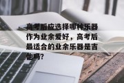 高考后应选择哪种乐器作为业余爱好，高考后最适合的业余乐器是吉他吗？