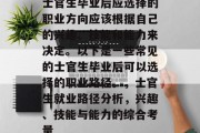 士官生毕业后应选择的职业方向应该根据自己的兴趣、技能和能力来决定。以下是一些常见的士官生毕业后可以选择的职业路径。，士官生就业路径分析，兴趣、技能与能力的综合考量