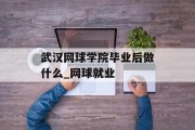 武汉网球学院毕业后做什么_网球就业
