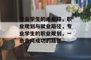 专业学生的未来路，职业规划与就业路径，专业学生的职业规划，一条走向成功的路径