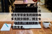 北京大学学生毕业后，他们的级别是什么？北京大学毕业生的级别由多大到少排序，博士生、硕士生、本科生和初等教育者。