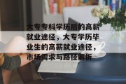 大专专科学历后的高薪就业途径，大专学历毕业生的高薪就业途径，市场需求与路径解析