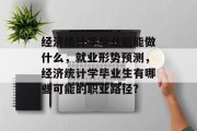 经济统计学毕业后能做什么，就业形势预测，经济统计学毕业生有哪些可能的职业路径?