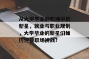 从大学毕业到职场中的新星，就业与职业规划，大学毕业的新星们如何迎接职场挑战?