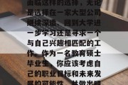 教育硕士毕业后的职业规划是一项重要且复杂的问题。每个人都可能面临这样的选择，无论是选择在一家大型公司继续深造、回到大学进一步学习还是寻求一个与自己兴趣相匹配的工作。作为一名教育硕士毕业生，你应该考虑自己的职业目标和未来发展的可能性，并做出明智的决策。，教育硕士生应如何看待职业规划？