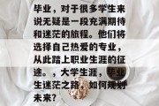毕业，对于很多学生来说无疑是一段充满期待和迷茫的旅程。他们将选择自己热爱的专业，从此踏上职业生涯的征途。，大学生涯，毕业生迷茫之路，如何规划未来？