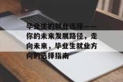 毕业生的就业选择——你的未来发展路径，走向未来，毕业生就业方向的选择指南