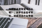 大学毕业考军官考什么呢？，大学毕业后考军衔，到底该选什么专业?