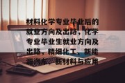 材料化学专业毕业后的就业方向及出路，化学专业毕业生就业方向及出路，精细化工、新能源汽车、新材料与应用