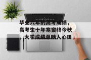 毕业六年的高考成绩，高考生十年寒窗终今秋，大学成绩单映人心田