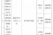 安诚财险咸阳中心支公司被罚25万元：因客户信息不真实