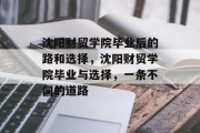 沈阳财贸学院毕业后的路和选择，沈阳财贸学院毕业与选择，一条不同的道路