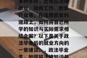 政法毕业后，就业方向多种多样，比如在法律职业、政府工作、教育行业等。在选择就业的道路上，如何将自己所学的知识与实际需求相结合呢？以下是关于政法毕业后的就业方向的一些建议。，政法毕业生，如何将法律知识与社会需求相结合？