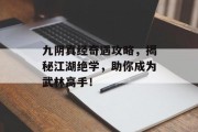 九阴真经奇遇攻略，揭秘江湖绝学，助你成为武林高手！