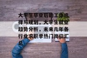 大学生毕业后的工作选择与规划，大学生就业趋势分析，未来几年各行业求职季热门岗位汇总