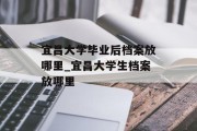宜昌大学毕业后档案放哪里_宜昌大学生档案放哪里
