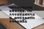 DNF大号毕业后的职业规划与选择，DNF大号毕业职业规划与选择，如何在竞争激烈的市场中脱颖而出