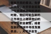 毕业后的样子，每个人都有不同的看法。有些人认为，大学毕业后是一个充满挑战和机遇的时期，他们可能在新的工作岗位上继续他们的学习和职业生涯，或者在新的领域中寻找发展机会。，大学毕业生，挑战与机遇并存的时期