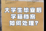 大学毕业后如何保护好档案(2020年大学毕业后档案如何处置?)