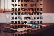 毕业后的学习是一项重要的责任和使命。对于许多人来说，选择一个自己喜欢并具有挑战性的专业或者领域是非常重要的，因为在未来的职业生涯中，他们可能会面临许多新的机会和挑战。，选择专业，一项重要且具有挑战性的责任