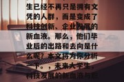 在现代社会，大学毕业生已经不再只是拥有文凭的人群，而是变成了科技创新、企业发展的新血液。那么，他们毕业后的出路和去向是什么呢？本文将为你分析一下。，未来大学生，科技发展的新血液与职业道路探索