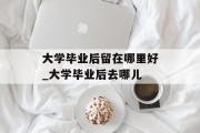 大学毕业后留在哪里好_大学毕业后去哪儿
