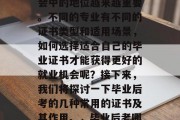 毕业后的证书在现代社会中的地位越来越重要。不同的专业有不同的证书类型和适用场景，如何选择适合自己的毕业证书才能获得更好的就业机会呢？接下来，我们将探讨一下毕业后考的几种常用的证书及其作用。，毕业后考哪些常用证书及作用分析