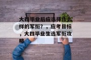 大四毕业后应选择什么样的军衔？，应考目标，大四毕业生选军衔攻略