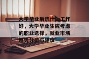 大学毕业后选什么工作好，大学毕业生应考虑的职业选择，就业市场趋势分析与建议