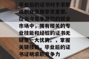 毕业后的证书对于求职或职业发展非常重要。在当今竞争激烈的就业市场中，拥有相关的专业技能和经验的证书无疑是一大优势。，掌握关键技能，毕业后的证书证明求职竞争力