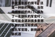 毕业多年后的提干，这是一种新的开始。当你走出学校的大门，成为了一名部队的军官时，你可能会遇到很多意想不到的情况和挑战。，军队军官路，新挑战与新机遇