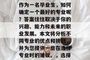 毕业后的选择，对很多人来说是个重大决定。作为一名毕业生，如何确定一个最好的专业呢？答案往往取决于你的兴趣、能力和未来的职业发展。本文将分析不同专业的优点和挑战，并为您提供一些在选择专业时的建议。，选择专业，热门与挑战并存的专业分析及建议