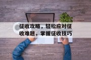 征收攻略，轻松应对征收难题，掌握征收技巧