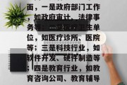 复旦大学毕业后可以选择什么工作，复旦大学毕业生可以考虑的就业方向主要有以下几个方面，一是政府部门工作，如政府审计、法律事务等；二是医疗卫生单位，如医疗诊所、医院等；三是科技行业，如软件开发、硬件制造等；四是教育行业，如教育咨询公司、教育辅导机构等。具体选择哪种职业还需要根据自己的兴趣、能力以及社会需求来综合判断。