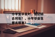 小学生毕业时，他们将去何处？，小学毕业生要去哪里？