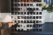 毕业后的求职与规划，毕业生就业规划，求职新高度？，求职指南，就业前应具备哪些素质？，实习经验的重要性，大学毕业生应掌握什么技能？，求职路上的注意事项，如何避免被坑？