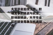 大学毕业后找工作，职场竞争的挑战与机会，职场新挑战，大学毕业后的就业竞争与机遇探析
