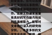 在文学专业毕业后，有多种选择可以满足你的职业需求。你可以选择在教育领域从事教师、编辑或者编辑助理的工作。这些工作通常需要有良好的写作能力和批判性思维能力，能够对文本进行深入的研究和分析。，丰富多样的文学专业选择，教师、编辑或助理的职业路径分析
