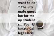 Title: After graduating from college, what do you want to do? The ultimate question for many students.，Your Ultimate College Decision: What You Need to Think Before Graduating
