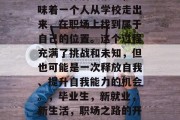 毕业工作后的报到，意味着一个人从学校走出来，在职场上找到属于自己的位置。这个过程充满了挑战和未知，但也可能是一次释放自我、提升自我能力的机会。，毕业生，新就业，新生活，职场之路的开启与挑战