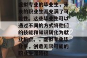 虚拟专业的毕业生，未来的职业生涯充满了可能性。这些毕业生可以通过不同的方式将他们的技能和知识转化为就业机会。，虚拟专业毕业生，创造无限可能的职业生涯路径