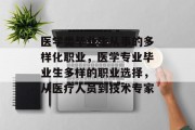 医学类毕业生从事的多样化职业，医学专业毕业生多样的职业选择，从医疗人员到技术专家